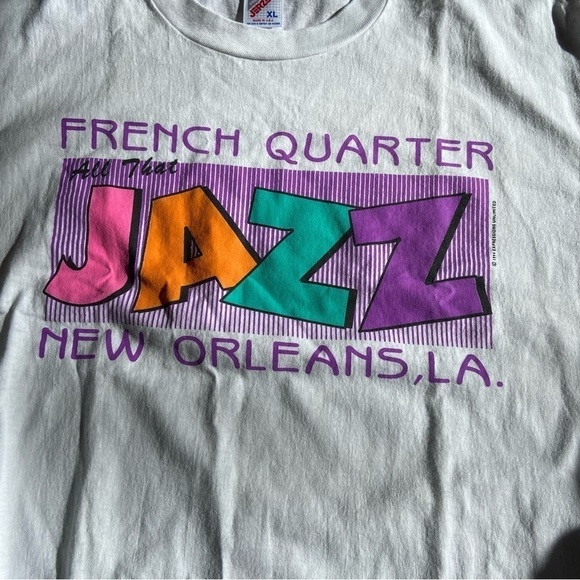 New Orleans Vintage Jazz Shirt 1994 Size XL - Picture 2 of 5